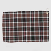 Brown Plaid Golfhanddoek (Horizontaal)