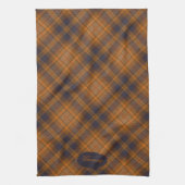 Brown Plaid Granny Theedoek (Verticaal)