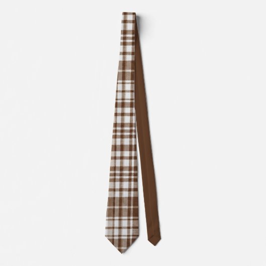 Brown Plaid Stropdas (Voorkant)