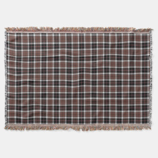 Brown Plaid Throw Blanket Deken