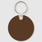 Brown Plain Eenvoudig Modern Professional Sleutelhanger (Achterkant)