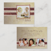 Brown points d'antiquités Chubby Cartes de visite (Devant / Derrière)