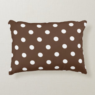 Brown Polka Dot Decoratief Kussen