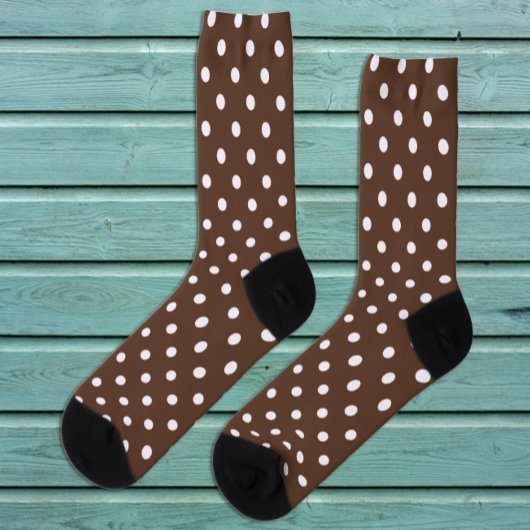 Brown Polka Dot Sokken