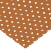 Brown Polka Dots Korte Tafelloper (Hoek)