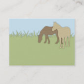 Brown Ponies Pet Sitting Carte de visite (Dos)