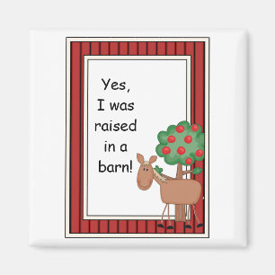 Brown Pony Horse - Farmyard Barnyard Friend - Kind Magneet