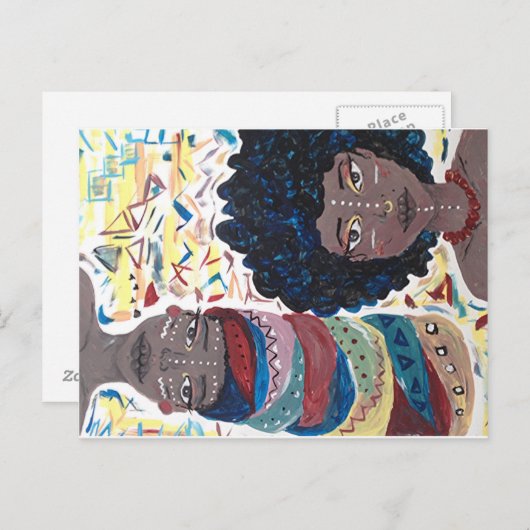 Brown Queens Briefkaart (Voorkant / Achterkant)