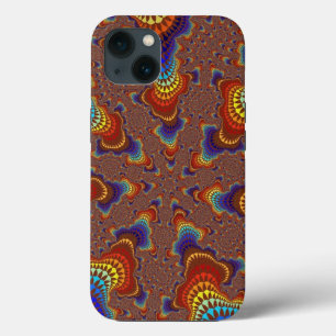 Brown Rainbow Starburst iPhone 13 Hoesje