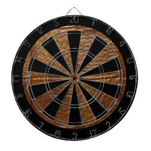 Brown Retro Custom Leather Dartbord