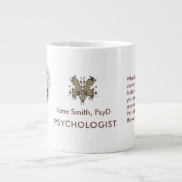 Brown Rorschach Psychology Customizable Freud Figu Extra Grote Beker