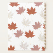 Brown rouge automne Floral Feuille Y2K Motif (Dos)