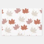 Brown rouge automne Floral Feuille Y2K Motif (Devant)