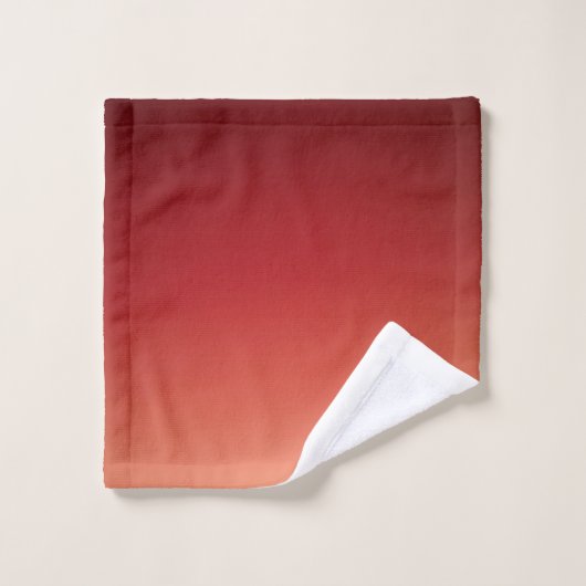 Brown rouge avec pêche (Gant de toilette)