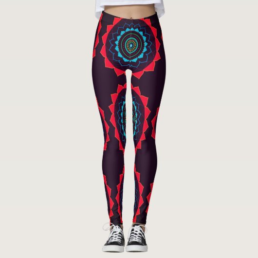 Brown, rouge Mandala Legging (Devant)