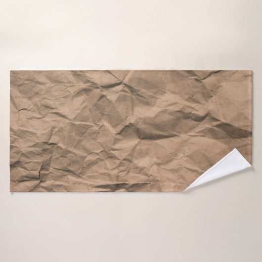 Brown rough crumpled recycled paper texture (Serviette de bain)