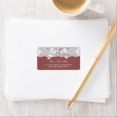 Brown rouille et Étiquette de adresse de poule (En situation)