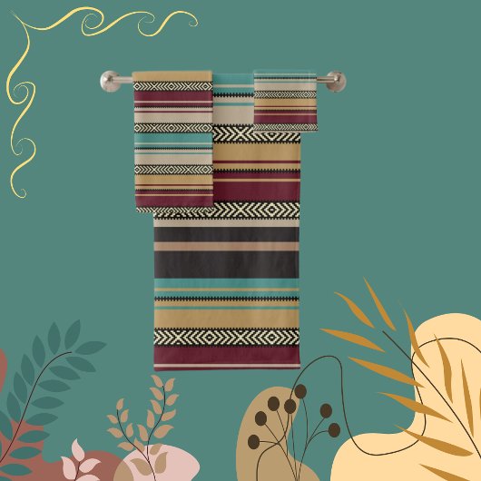 Brown, Rouille, Or, Aqua