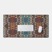Brown rouille rouge orange Turquoise bleu Tribal A (Clavier et souris)