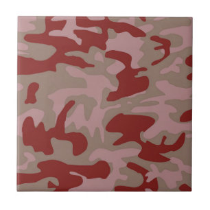 Brown Rust Camo Camouflage Tegeltje