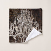 Brown rustique Barnood Pays Lustre en cristal (Gant de toilette)