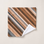 Brown rustique, terreux, beige et gris (Gant de toilette)