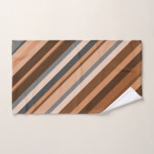 Brown rustique, terreux, beige et gris (Serviette à main)