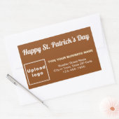 Brown Saint Patrick Business Rectangle Sticker (Envelop)
