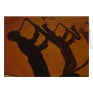 Brown Saxiphone Art Jazz