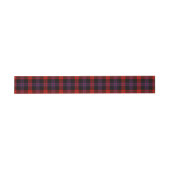 Brown Scottish Tartan Belly Band Uitnodigingen Wikkel (Vlak)