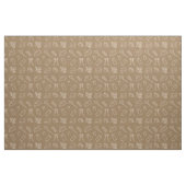 Brown Sewing Themed Pattern Stof (Fat Quarter)