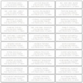 Brown simple  Mariage invité Étiquettes de adresse (Devant)