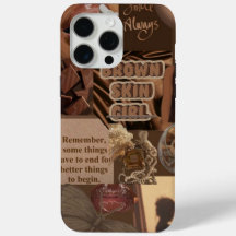 Brown Skin Girl iPhone 15 Pro Max Coque - Inspirat