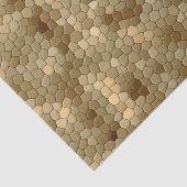 Brown Snakeskin-patroon Tissuepapier (Detail)