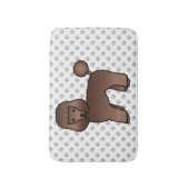 Brown Speelgoed Poodle Cute Cartoon Dog Badmat (Voorkant Verticaal)