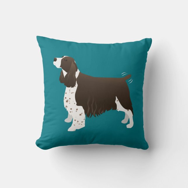 Brown Springer Spaniel Basic Breed  Kussen (Voorkant)