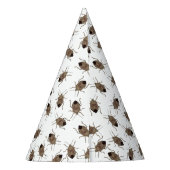 Brown Stink Bug Illustration Personalized Party Feesthoedjes (Achterkant)