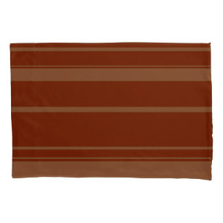 Brown Stripe Pattern Pillowcase Kussensloop