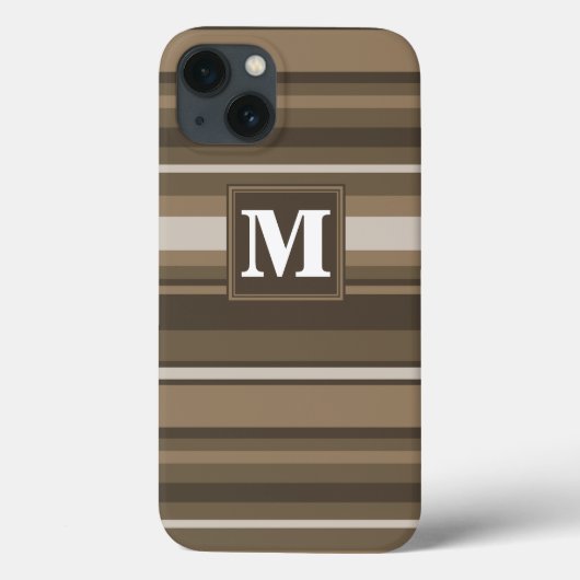 Brown stripes Case-Mate iPhone case (Achterkant)