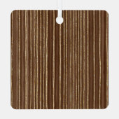 Brown Stripes Gold Ornament Christmas Cupcake   (Achterkant)