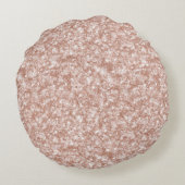 Brown Sugar Glitter Hearts Love Valentine's Rond Kussen (Achterkant)