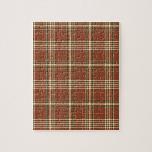 Brown Tartan Puzzle Legpuzzel (Verticaal)