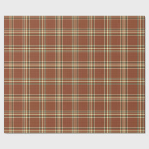Brown Tartan Wrapping Paper Cadeaupapier