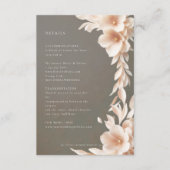 Brown taupe pêche couleur rose carte de détails (Devant)