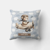 Brown Teddy Bear Baby shower Coussin Idée cadeau (Verso)