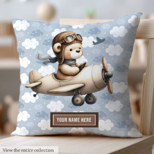 Brown Teddy Bear Baby shower Kussen Gift Idee