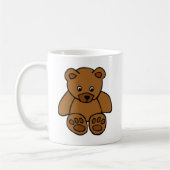 Brown Teddy Bear Koffiemok (Links)