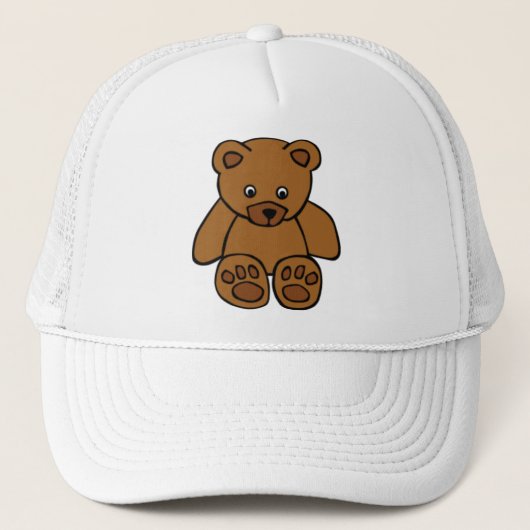 Brown Teddy Bear Trucker Pet (Voorkant)