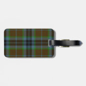 Brown Thomson Tartan Plaid Bagagelabel (Achterkant horizontaal)