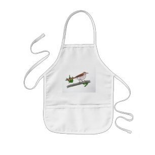 Brown Thrasher Kinder Apron Kinder Schort